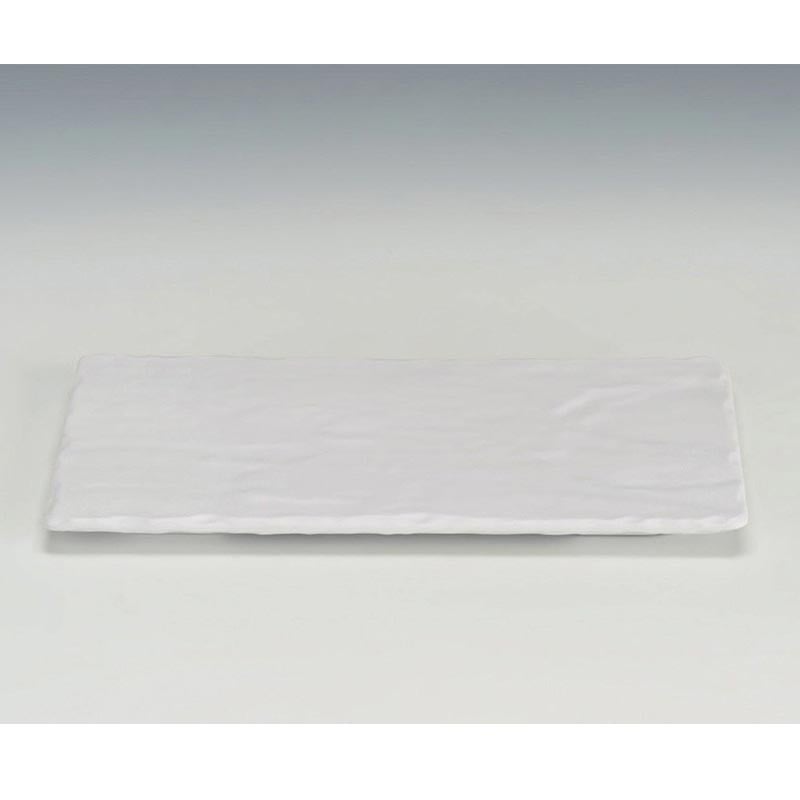 Zicco K-9450 Taş Model Melamin Teşhir Tabağı 16.5x30 cm Beyaz
