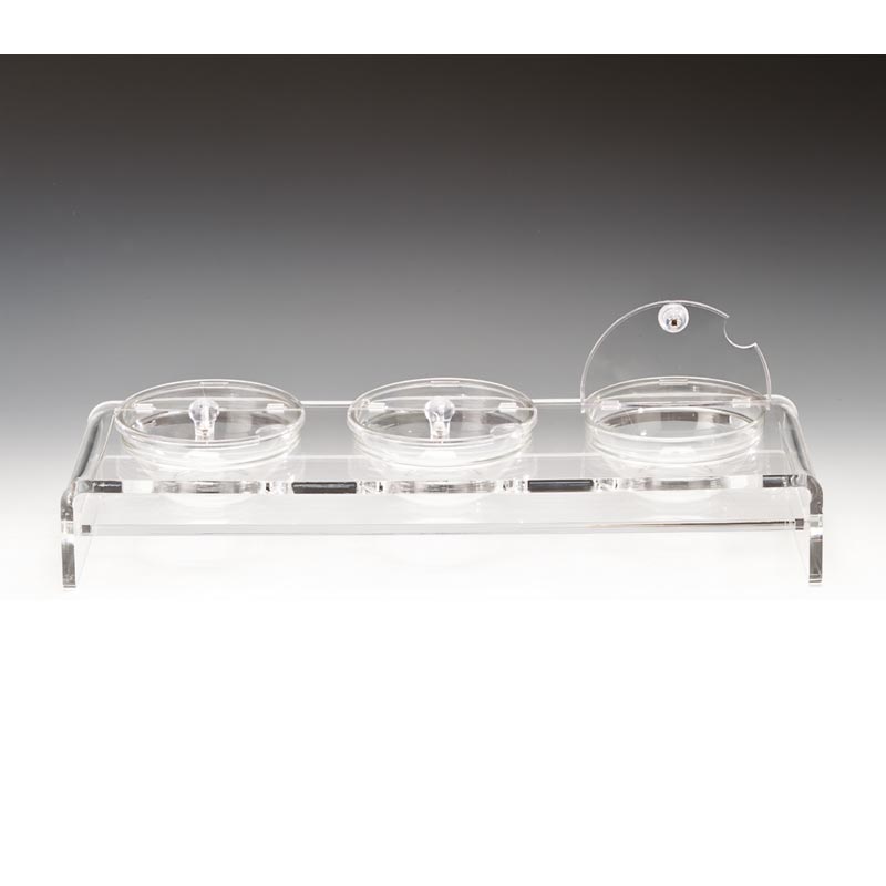 Zicco ZCP-288 Cam Kaseli Kapaklı Polikarbon Teşhir Standı 3'lÜ 57x19 cm