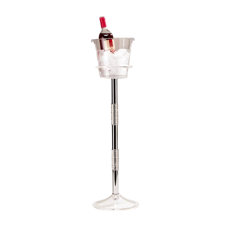 Zicco ZCP-344 Akrilik Şişe Kova Standı 75 cm Şeffaf