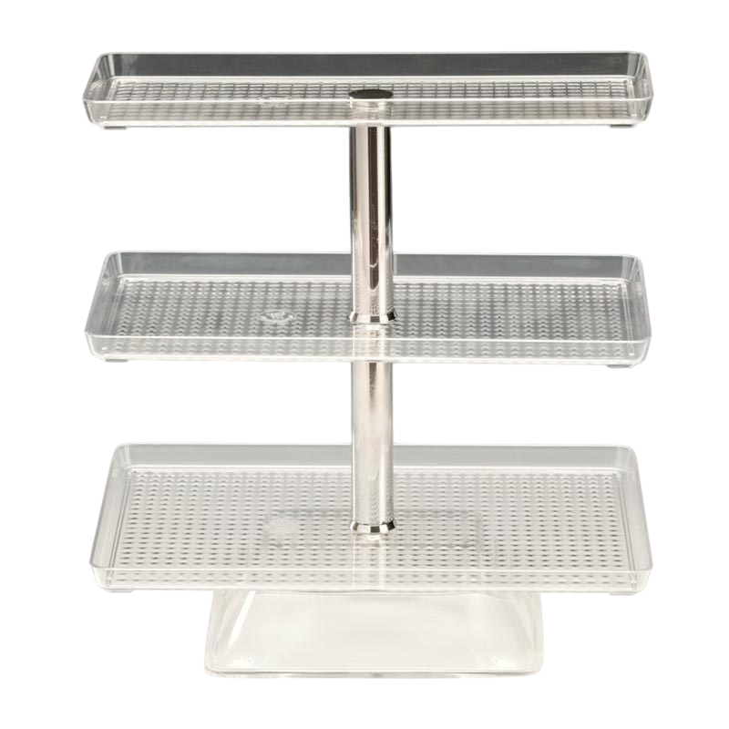 Zicco ZCP-548 Tepsili Polikarbon Teşhir Standı 47,5 cm Şeffaf