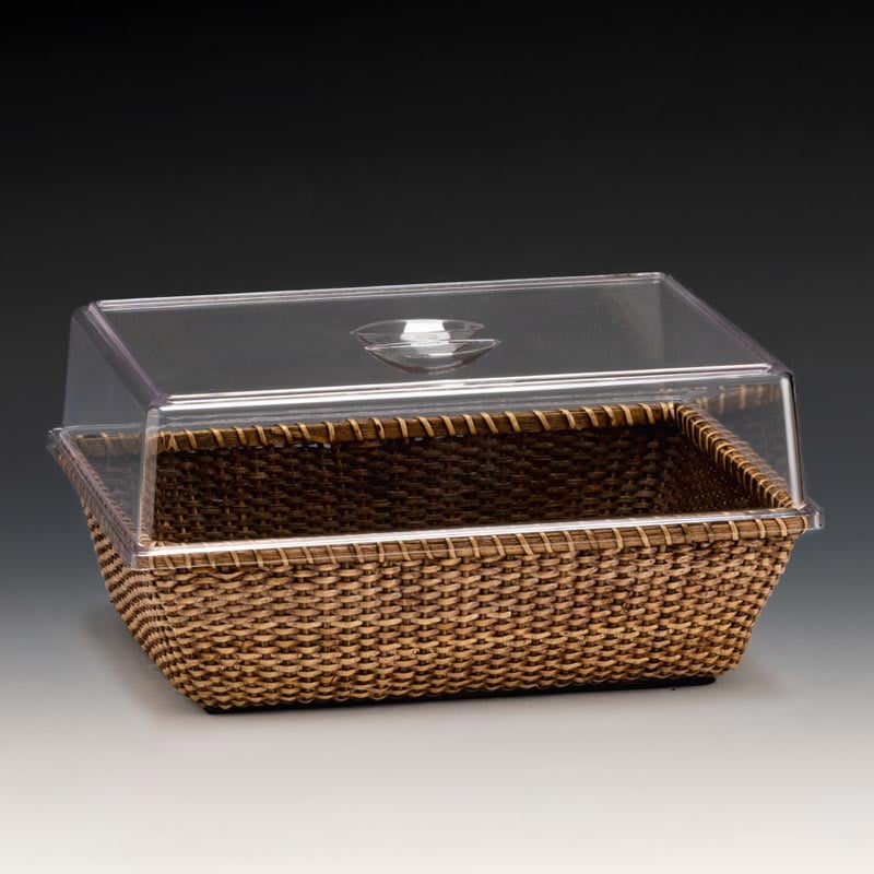 Zicco ZCP-799 Rattan Sepetli Polikarbonat Kapaklı Fanus 34 5x24 cm