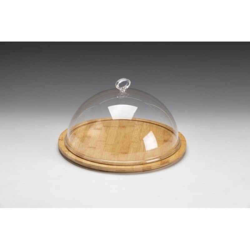 Zicco ZCP-858 Bambu Altlı Akrilik Kapaklı Fanus 33x16 cm