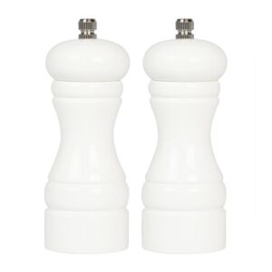 Biradlı BRD-232 Metal Tuz ve Karabiber Değirmeni, 2'li, 13 cm, Beyaz