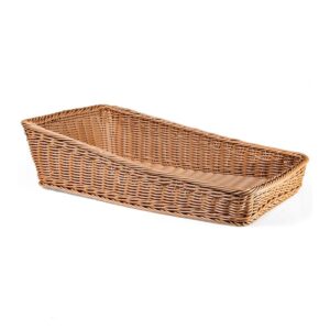 Biradlı GRV-2419-C Dikdörtgen Plastik Sunum Sepeti, 30x50x7/16 cm