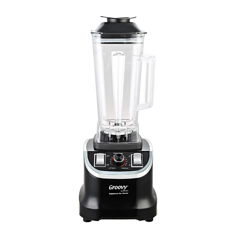 Biradlı GRV-800 Profesyonel Bar Blender, 2 L, 1800 W, Siyah