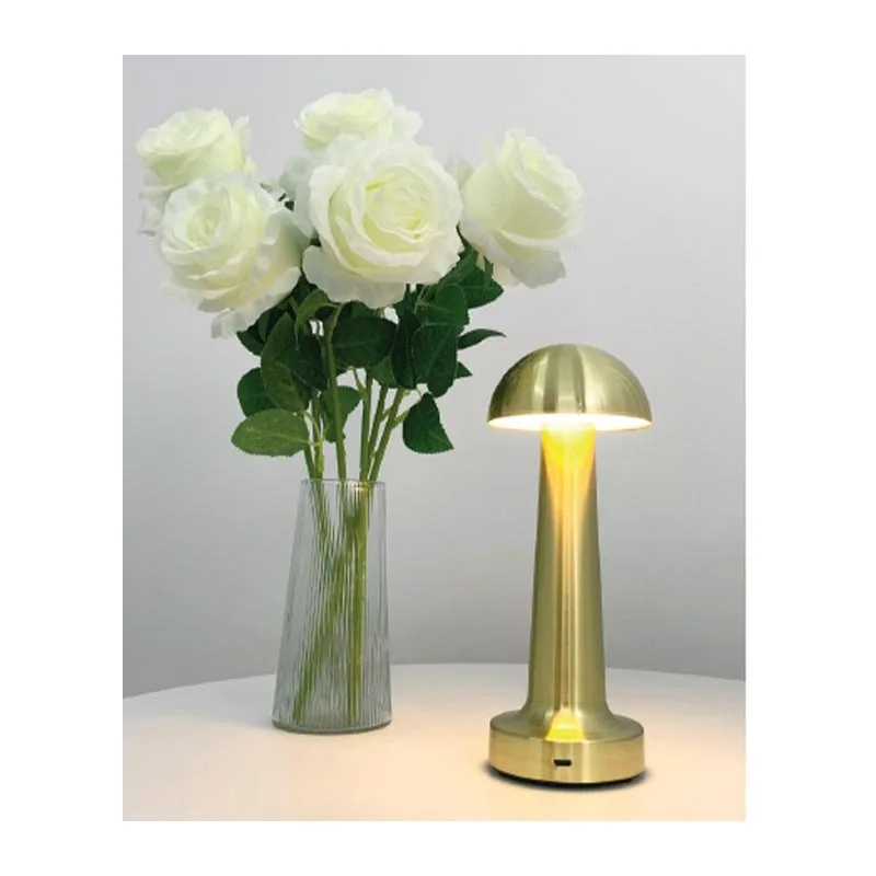 Biradlı GRV-811 Şarj Edilebilir Masa Lambası, 9x21 cm, Altın