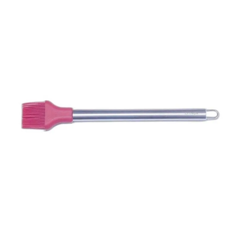 Epinox CSK-25 Çelik Sap Silikon Fırça Kırmızı