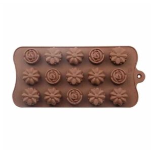 Epinox SCK-10 Karışık Çiçek Silikon Çikolata Kalıbı