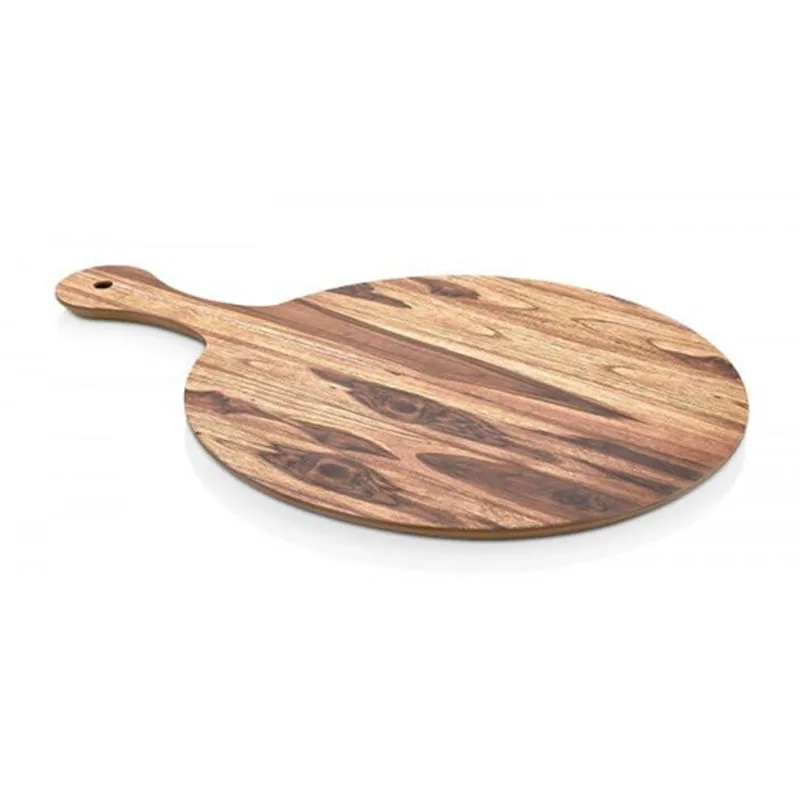 Külsan 35130.WA Thermoset Ağaç Efektli Kulplu Yuvarlak Sunum Tabağı 30 cm