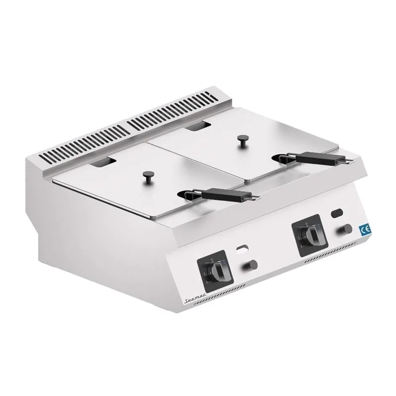 Seamac FRG16 Çift Kapaklı Fritöz, 8+8 L, Gazlı
