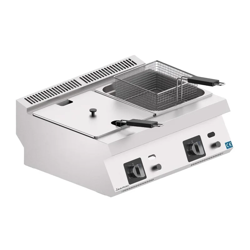 Seamac FRG16 Çift Kapaklı Fritöz, 8+8 L, Gazlı