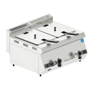 Seamac SFG16 Özel Seri Çift Kapaklı Fritöz, 8+8 L, Gazlı