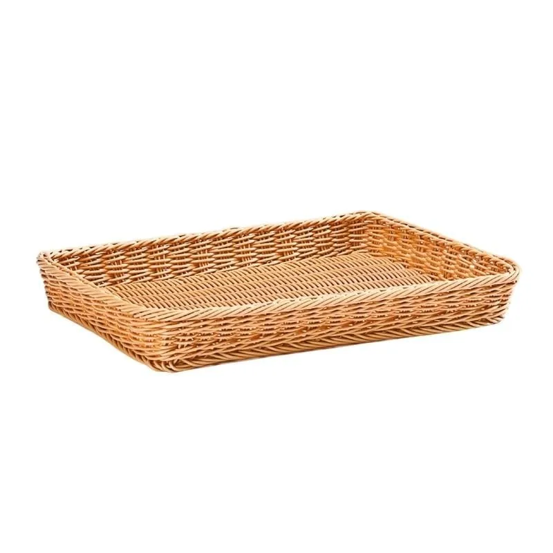 Zicco JQ 4206-IB Dikdörtgen Plastik Ekmek Sepeti 40x29x5 cm