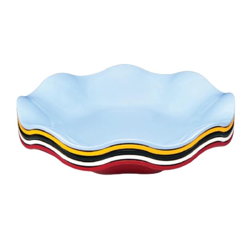 Zicco K-1403 Melamin Papatya Teşhir Tabağı 45x7 cm Siyah