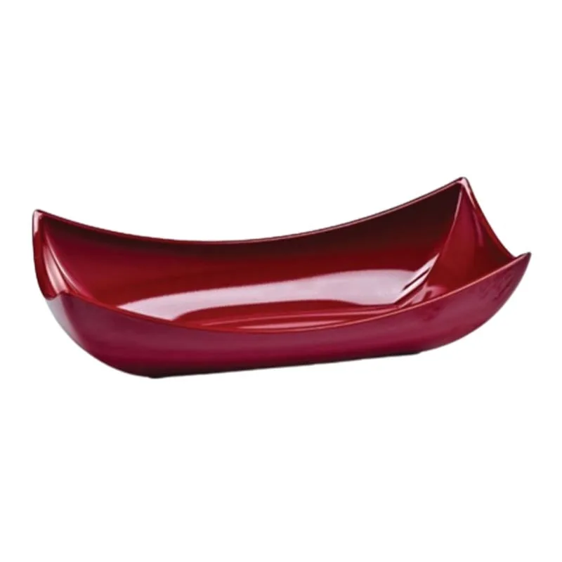 Zicco K-1923 Melamin Teşhir Tabağı 38x19x7 cm Kırmızı