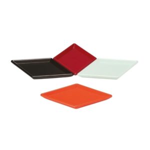 Zicco K-8511 Mini Baklava Dilimli Teşhir Tabağı 17x11 cm Beyaz