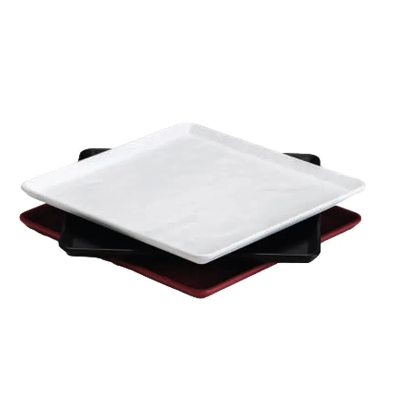 Zicco K-9250 Taş Model Melamin Teşhir Tepsisi 29x29 cm Siyah
