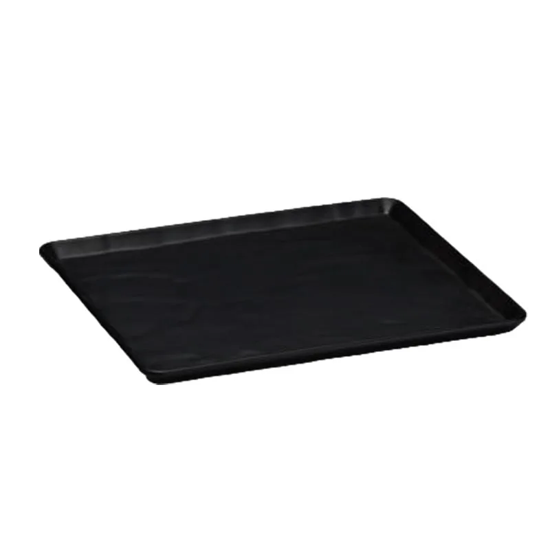 Zicco K-9350 Taş Model Melamin Teşhir Tabağı 26x32 cm Siyah