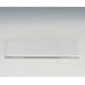 Zicco K-9450 Taş Model Melamin Teşhir Tabağı 16.5x30 cm Beyaz
