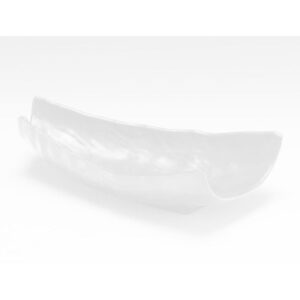 Zicco K-9650 Taş Model Melamin Teşhir Tabağı 17x34.5 cm Beyaz