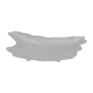 Zicco K-9700 Taş Model Melamin Teşhir Tabağı 18x27.5 cm Beyaz