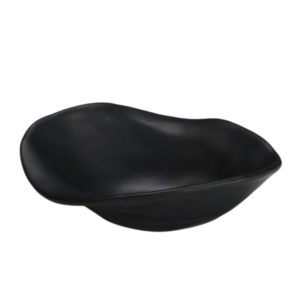 Zicco K-9800 Taş Model Melamin Teşhir Tabağı 19x23 cm Siyah