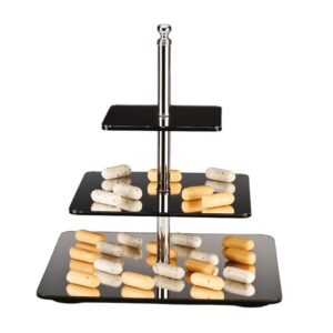 Zicco ZCP-035 Aynalı Dikdörtgen Teşhir Standı 3 Katlı 45 cm