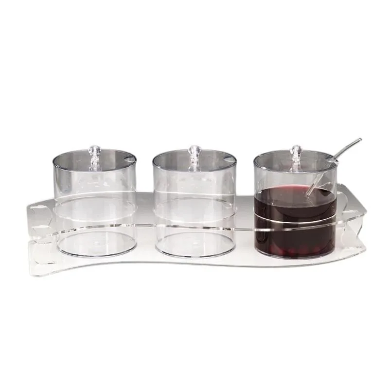 Zicco ZCP-122 Polikarbon Sosluk Reçellik Standı 3'lü 2.1 L 60x20 cm
