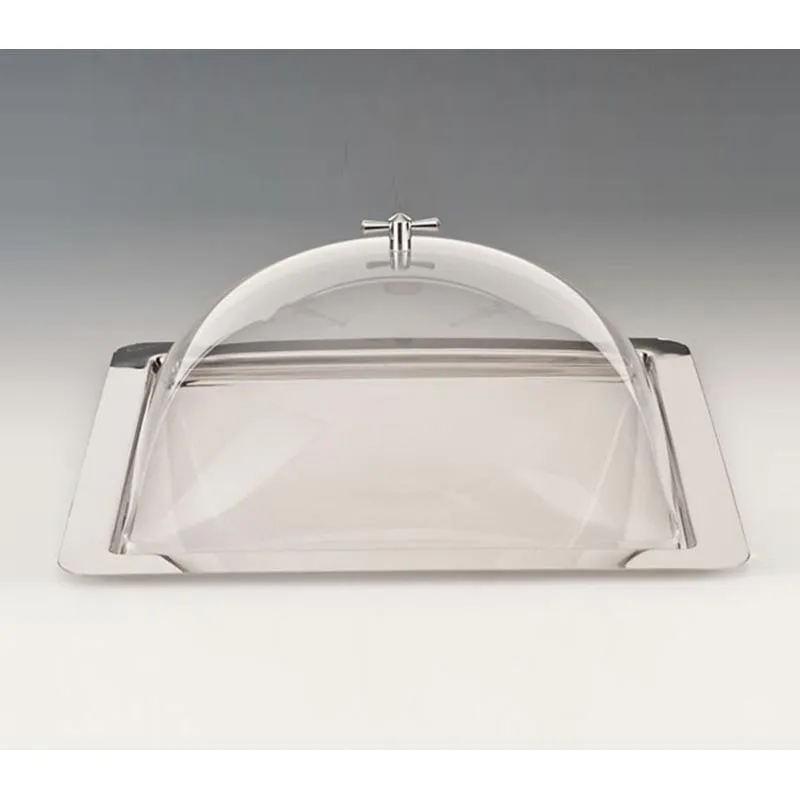 Zicco ZCP-145 Akrilik Kapaklı Çelik Altlı Fanus 46x46 cm