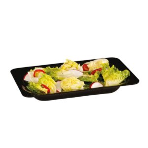 Zicco ZCP-298 Polikarbon Dikdörtgen Teşhir Tabağı 40x26x 6.5 cm Siyah