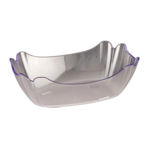 Zicco ZCP-337 Dikdörtgen Polikarbon Teşhir Kasesi 27x18x9 cm Şeffaf