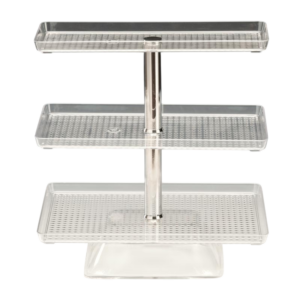 Zicco ZCP-548 Tepsili Polikarbon Teşhir Standı 47,5 cm Şeffaf