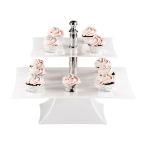 Zicco ZCP-631 Polikarbon Teşhir Standı 2 Katlı 25x35x29 cm Beyaz