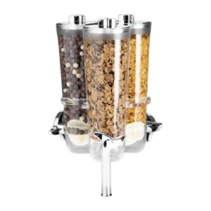 Zicco ZCP-841 Akrilik Standlı Döner Cornflakes Aleti 3'lü 23x23x42 cm