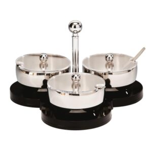 Zicco ZKC-06 Akrilik Standlı Kapaklı Baharatlık 3'lü