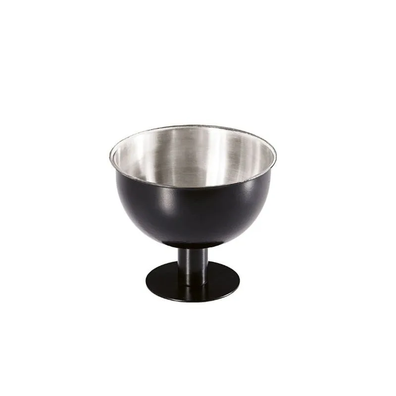 Biradlı BRD-3073 Ayaklı Çelik Punch Kasesi, Ayaklı, 16x18 cm Siyah