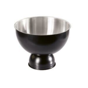 Biradlı BRD-3076 Çelik Punch Kasesi, 28x24 cm, Siyah