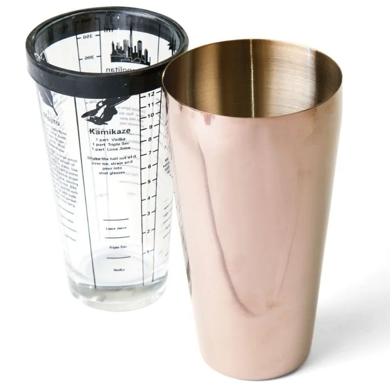 Biradlı BRD-3198 Boston Shaker, 700 ml, Bakır
