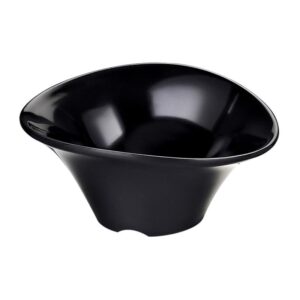 Biradlı BRD-516304 Açık Büfe Minimal Sos Tabağı, 10x8 cm, Siyah