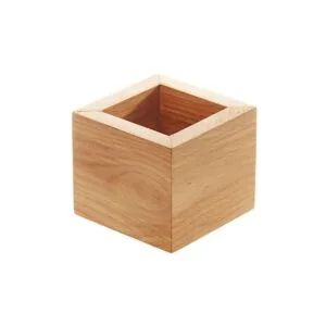 Biradlı GRV-1868 Ahşap Stick Şekerlik, 15x10 cm