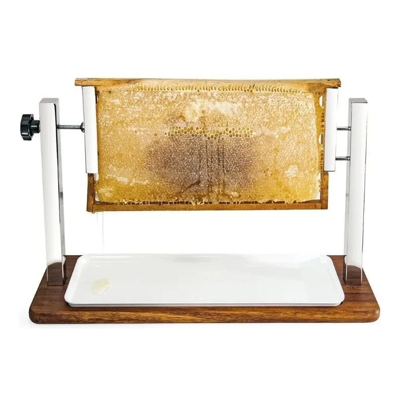 Biradlı GRV-2418 İreko Ahşap Tabanlı Petek Bal Standı, 62x22x36 cm