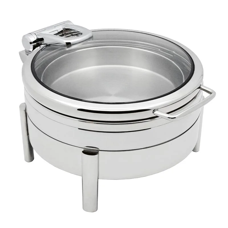 Biradlı GRV-5025 Lux Yuvarlak Chafing Dish, 5.5 L