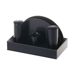 Biradlı GRV-52 Tuzluk Peçetelik Takımı, 4'lü, Siyah