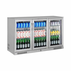 Gtech SC-318F-S Bar Arkası Şişe Soğutucu Dolap, 3 Kapılı, Paslanmaz Çelik Kasa, 318 L, Inox