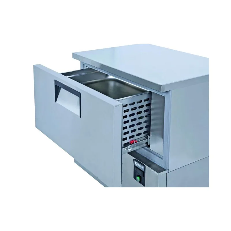 İceinox BC 2 CR 2 Çekmeceli Soğutucu Ve Derin Dondurucu 430 K 2 Adet 2/1 GN 200 Kapasiteli