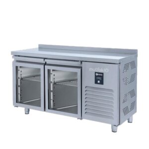 İceinox CTS 275 UG CR Tezgah Tip Snack Seri 2 Cam Kapılı Buzdolabı 275 L 430 K 150x60x85 cm