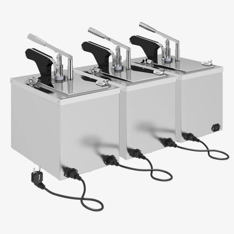 Kalando KD-021 Benmari Isıtmalı Sos Pompası Musluk Isıtmalı Paslanmaz GN 1/4 5,25 L