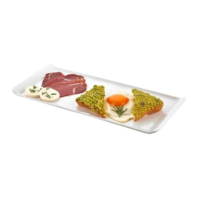Külsan 20038.CW Thermoset Baton Tabak Dikdörtgen 38x16 cm Beyaz