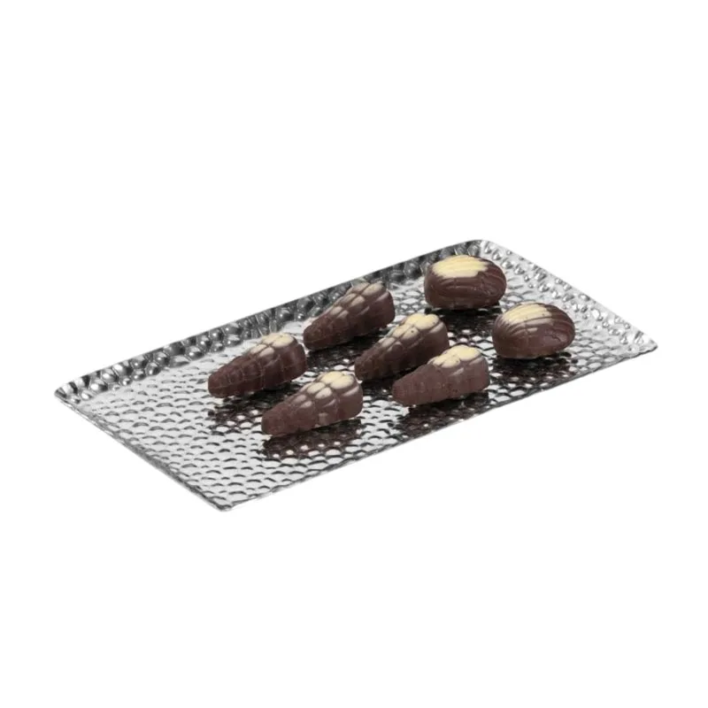 Zicco CPY-2 Çelik Çikolata Teşhir Tepsisi 11x25 cm