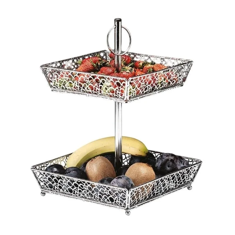 Zicco CS-128101 Kare Formlu Telli Meyvelik 2 Katlı 25x35 cm